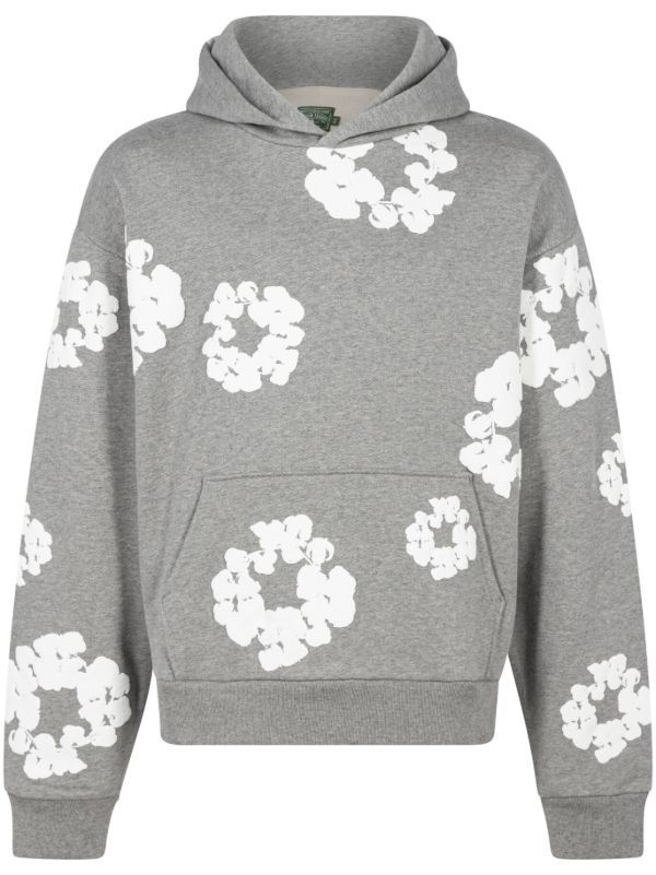 Denim Tears- The Cotton Wreath Hoodie Grey 